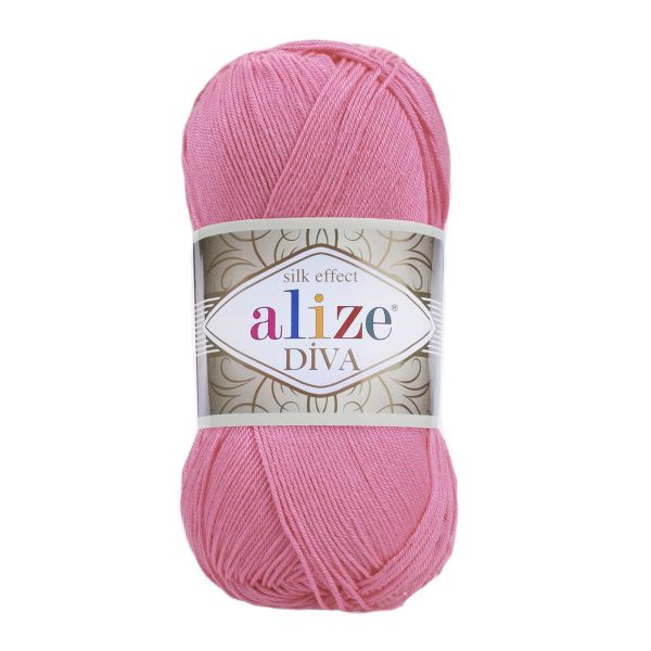 Пряжа Alize (Ализе) Diva / уп.5 мот. по 100 г, 350м, 178 розовый A