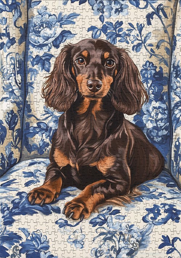 Пазл 500 элементов, PZL-500/95 Длинношерстная такса, Фрея