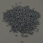 Бусины пластик (перламутр) ⌀4 мм, цв.029 серый, уп.500г (15000 шт), Magic4Hobby