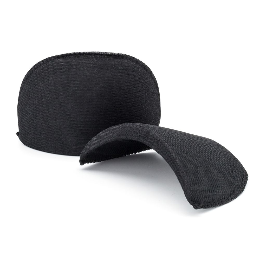 Плечевые накладки (подплечники) втачные 90х160х13 мм, из твердого поролона, обшитые, черный, ВТТМ-13, 10 пар