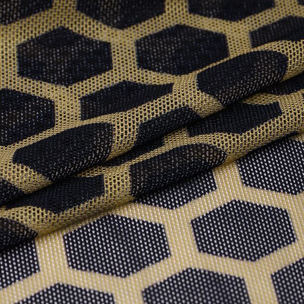 Сетка бельевая эластичная 100 г/м², шир.160 см / 3 метра, принт Соты /SZ025816.14/