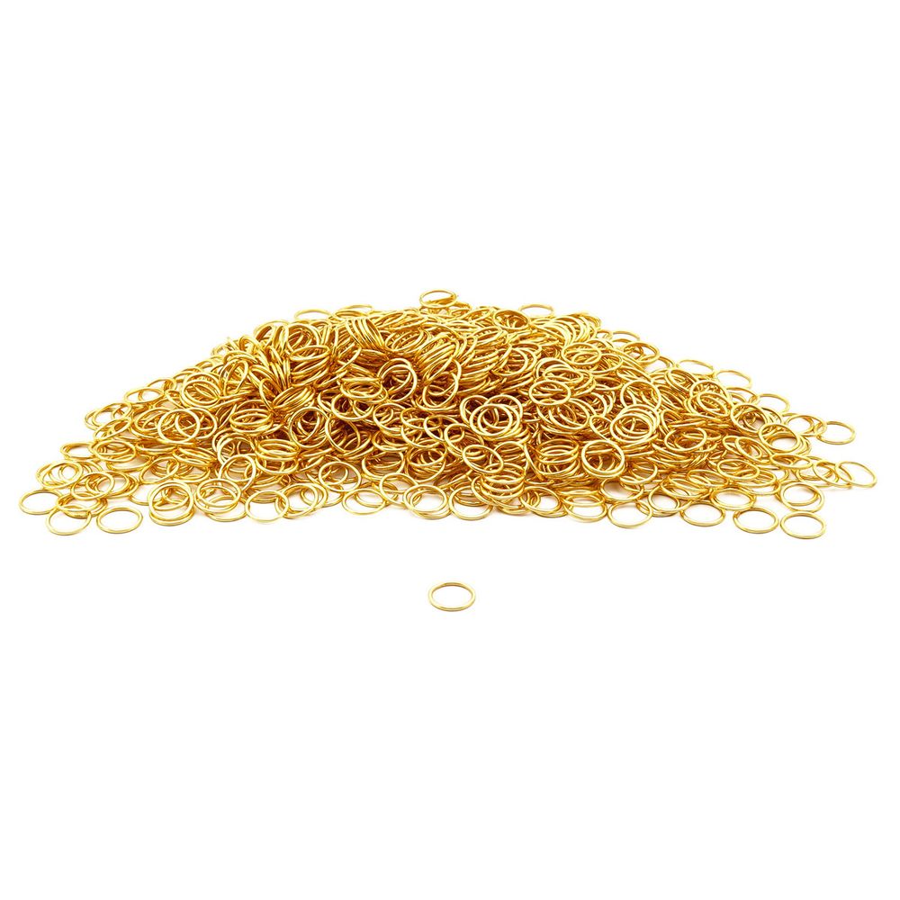 Кольца для бюстгальтера металл ⌀10.0 мм, золото, 50 шт