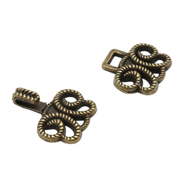 Крючки пришивные декоративные 25х14 мм, ob, 10 шт