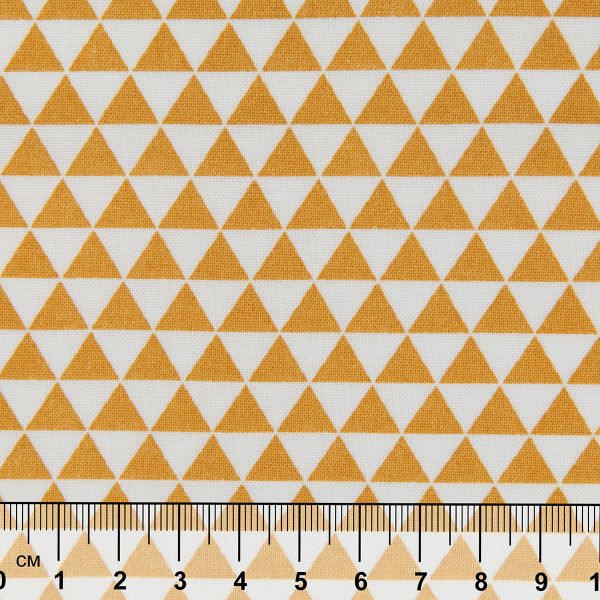 Ткань для пэчворка PEPPY БАБУШКИН СУНДУЧОК ФАСОВКА 100х112 см, 140±5 100% хлопок, БС-43 треугольники св.коричневый, Peppy БАБУШКИН СУНДУЧОК