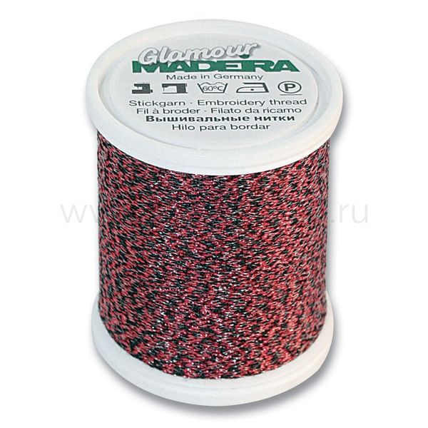 Нитки отделочные металлизированные Madeira Glamour №12, 200 м, цв. 3115, 9806, 5 катушек