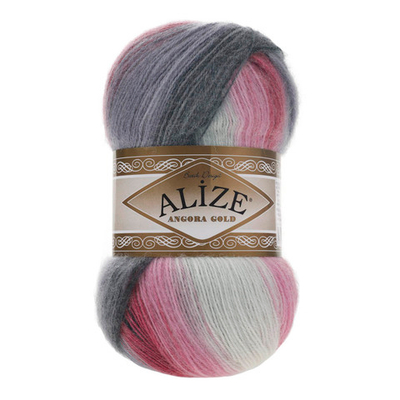 Пряжа Alize (Ализе) Angora Gold Batik / уп.5 мот. по 100 г, 550м, 1602 секционный A