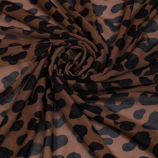 Сетка бельевая эластичная 100 г/м², шир.160 см / 50 метров, принт Ягуар /SZ025816.07/