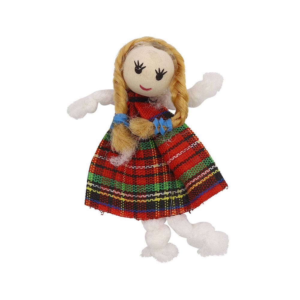 Фигурка декоративная куколка 7см (красный), 5 шт, S090485