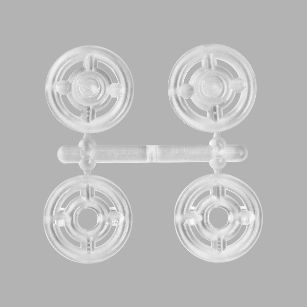 Кнопки одежные пластик прозрачный 21мм 2 шт, Pony