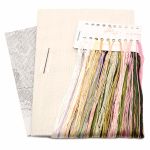 Набор для вышивания нитками Lanarte, Герань 49х41см