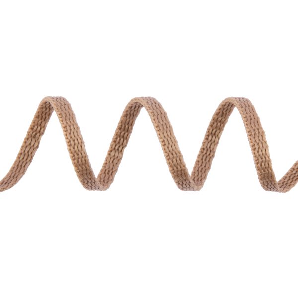 Стропа (ременная лента) 5 мм / 25 метров, толщ. 1.25 мм, [5.6 г/пог.м], 100% п/п, рис.9688, бежевый, Gamma С3857Г17