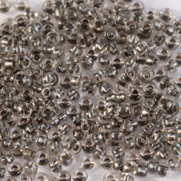 Бисер Preciosa прозрачный с перламутр. цвет. центром 10/0 (2.3 мм), круг.отв., 50 г, (38949)