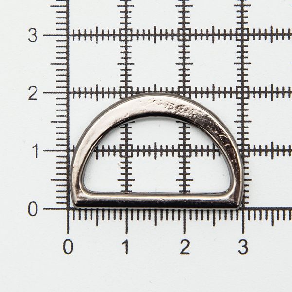 Полукольцо литое металл внутр. 25 мм (внешн. 30х20 мм), 50 шт, цв.черный никель, 819-035