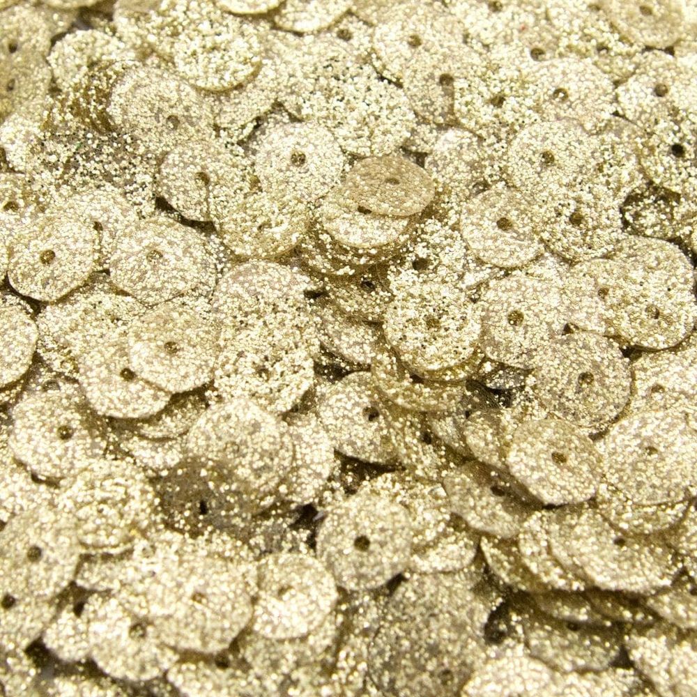 Пайетки Глиттер, 6мм, Astra&Craft, 10г (9117 золото), 10 шт