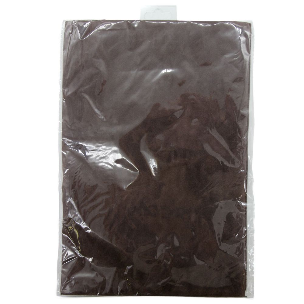 Замша искусственная 20*30см двухсторонняя, 2 листа (28893 какао), 194 г/м²