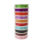 Нитки силиконовые для бисера, 0,6 мм, 25 м, ассорти, 10 катушек