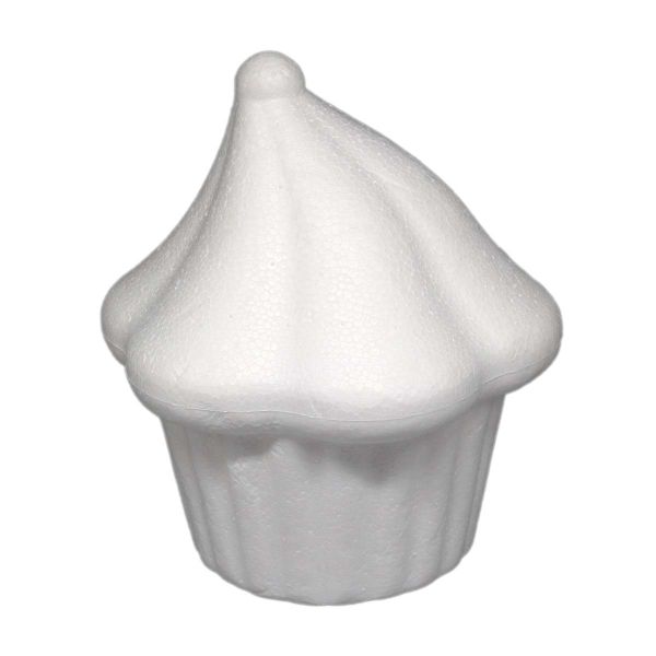 Заготовка из пенопласта Bovelacci Кекс с безе, d 8 см, h 9 см, упак, Астра