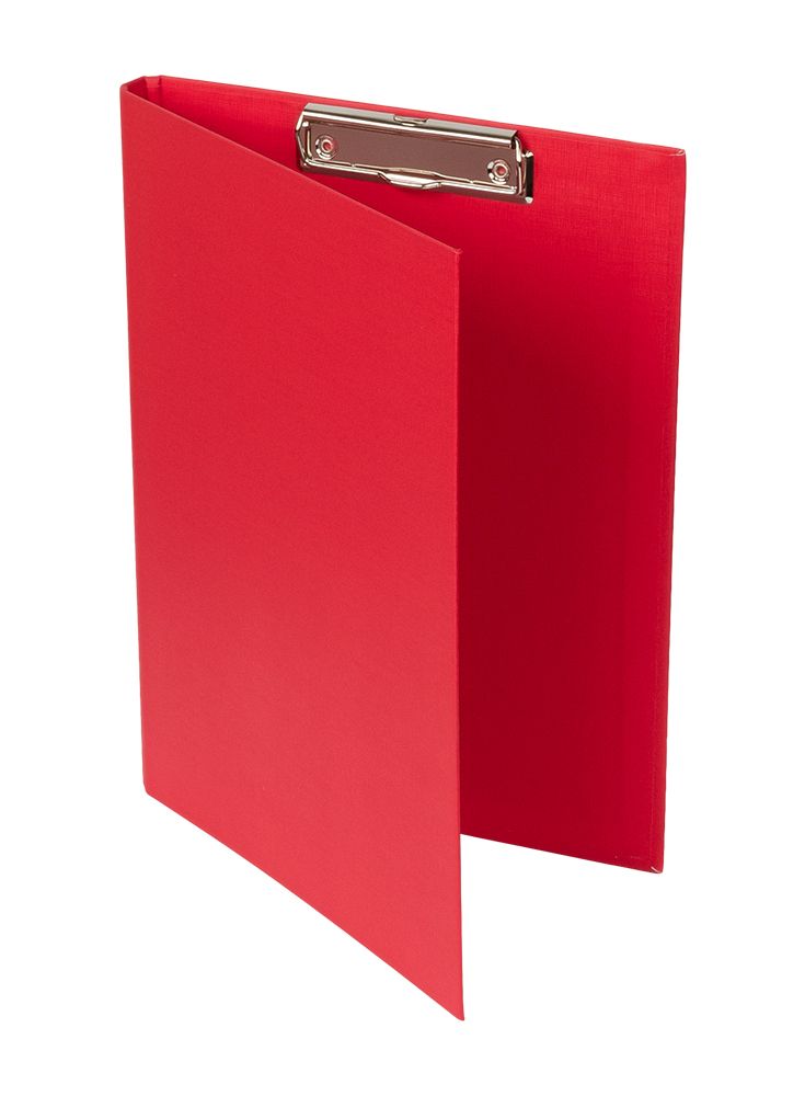 Папка-планшет PVC с крышкой мет. прижим A4, 25 шт, красный EC18824, Expert Complete