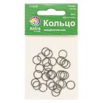 Кольцо соединительное, 0,8х7 мм, 30 шт/уп (черный никель)
