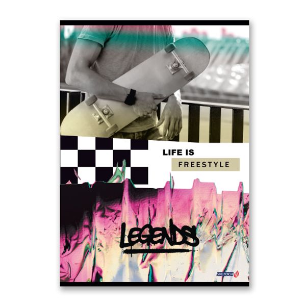 Тетрадь ученическая общая, A4 48 л. на скобе 65 г/м², белизна 100%, 6 шт, клетка, 000454 Точка опоры, Светоч 48ТСК4_0_2_1