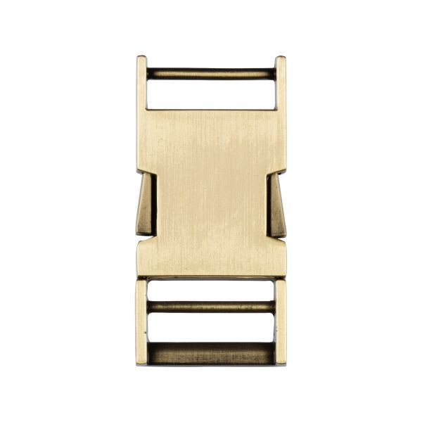 Фастекс (пряжка трезубец) металл 25 мм, 5 шт, под бронзу, Gamma GFM-25B