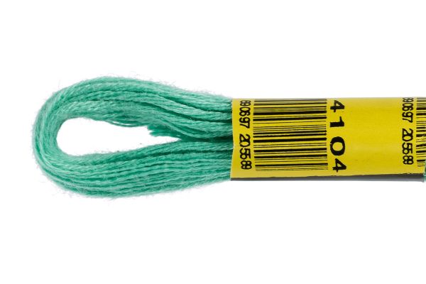 Мулине ПНК им.Кирова цв.4104 св.бирюза, Россия, 24 мотка по 8 метров