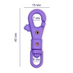 Карабин пластик 14 мм, 10 шт, №09 фиолетовый, Gamma GHB004