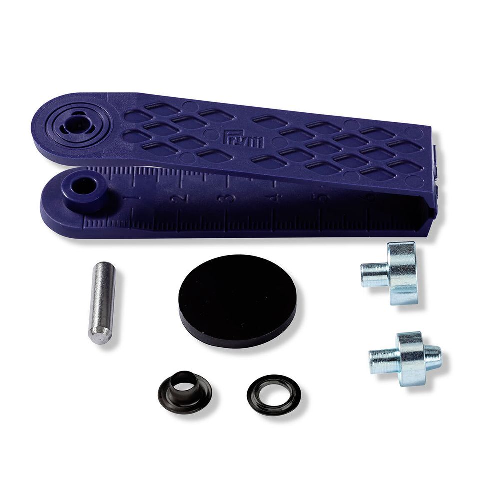 Люверсы металл ⌀_5.0 мм (внутр.), латунь, цв.черный, Prym, 40 шт