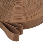 Стропа (ременная лента) 25 мм / 45.5 метров, [15 г/пог.м], охра цв. 22, ГРХ10034