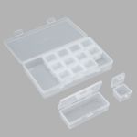 Контейнер для хранения мелочей 19.4х11.3х3 см, 13 штук ассорти в боксе