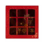Коробка для конфет с разделителями 13.8х13.8х3.8 см, Золотая гирлянда, S-Chief CBC-002