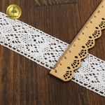 Кружево вязаное (тесьма) 40 мм / 10 метров, 5818 цв.02 белый, Kruzhevo