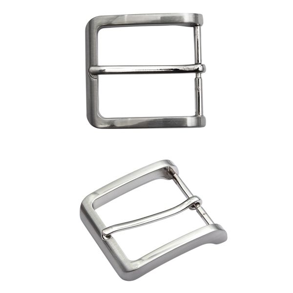 Пряжка ременная металл 40 мм, T.Silver, 3 шт