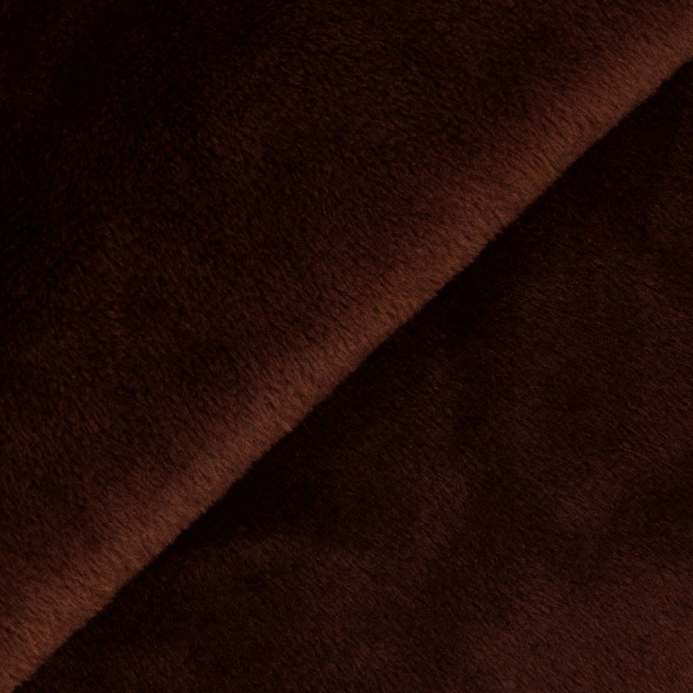 Плюш (ткань) Peppy PEV 273 г/м², 152 см / рул. 5 метров, 37 т.коричневый/dark brown