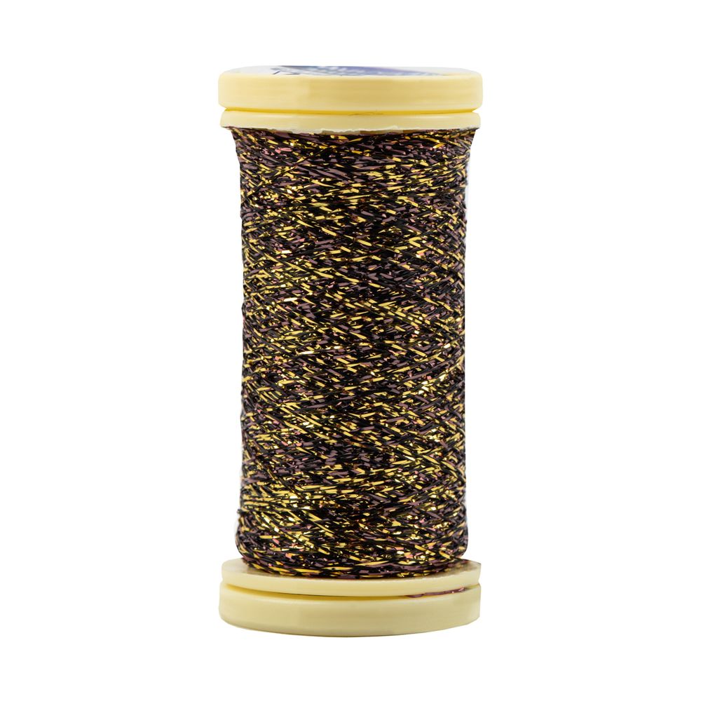 Мулине Gamma металлик M 5 мотков по 50 метров, M-130 золотистый/черно-красный, Gamma BRILL