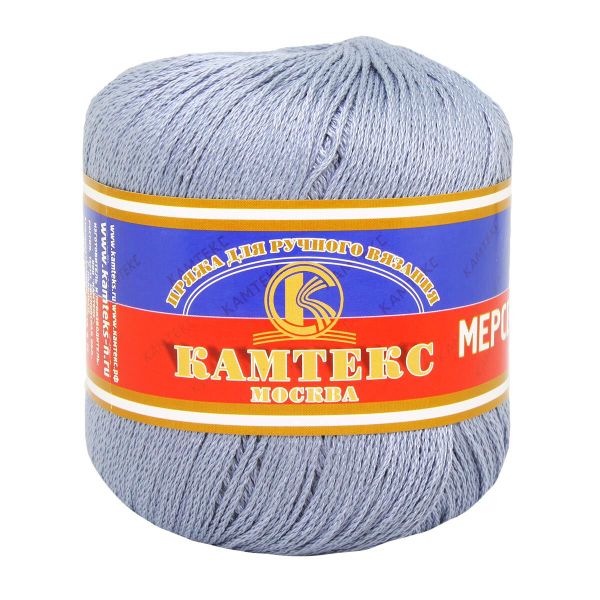 Пряжа Камтекс Мерсеризованный хлопок / уп.10 мот. по 50 г, 200 м, 169 серый