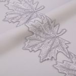 Кружево на сетке широкое 160 мм / 11 м, серый, Gamma GFLM-24209