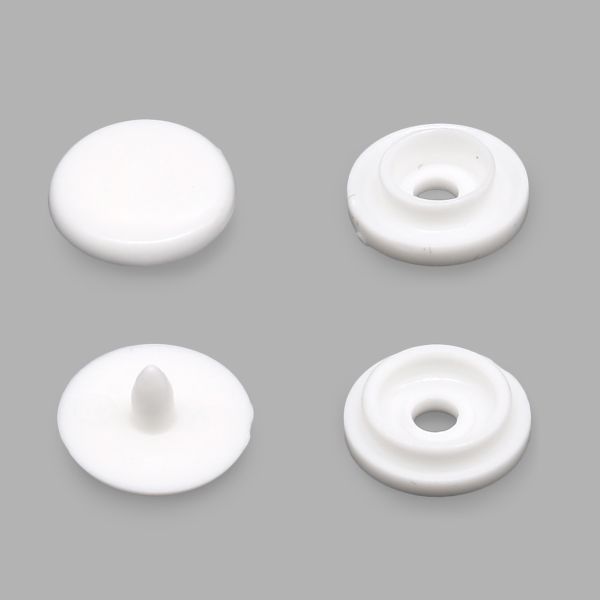 Кнопка круглая 10мм пластик (уп.~1000 шт) New Star (белый)