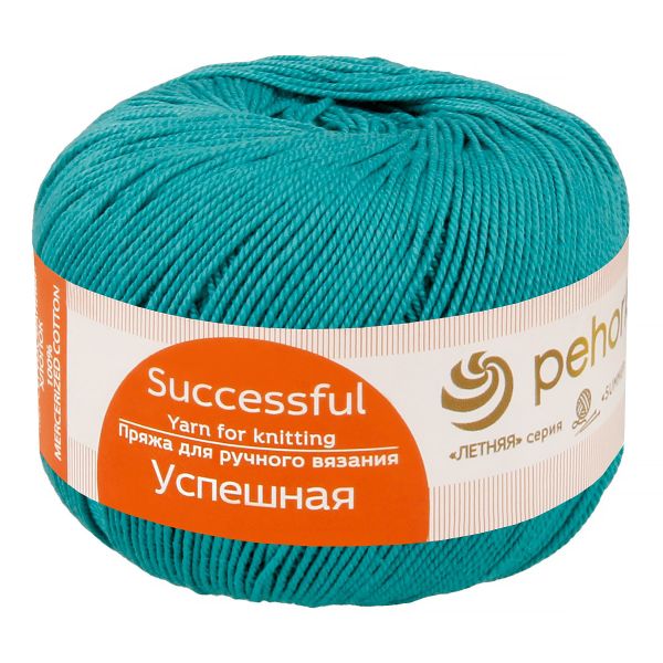 Пряжа Пехорка Успешная / уп.10 мот. по 50 г, 220 м, цв.511 зеленка