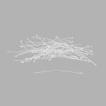 Штифты с шариком 5см, 50 шт/упак, Astra&Craft (Серебро), 4AR192