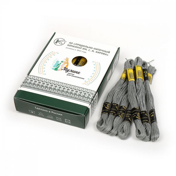 Мулине ПНК им.Кирова цв.6804 серый 24х8м С-Пб