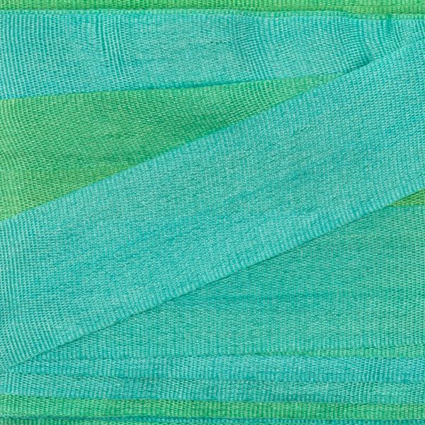 Лента (тесьма) шелковая 13.0 мм / 9.1±0.5 метров, M115 бл.зеленый/изумрудный, Gamma SRM-13