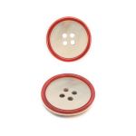 Пуговицы 4 прокола 36L, (col.E (красный)), 72 шт
