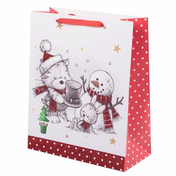 Подарочный пакет 210 г/м², 26х32х12 см, 12 шт, 01, Stilerra NPYM