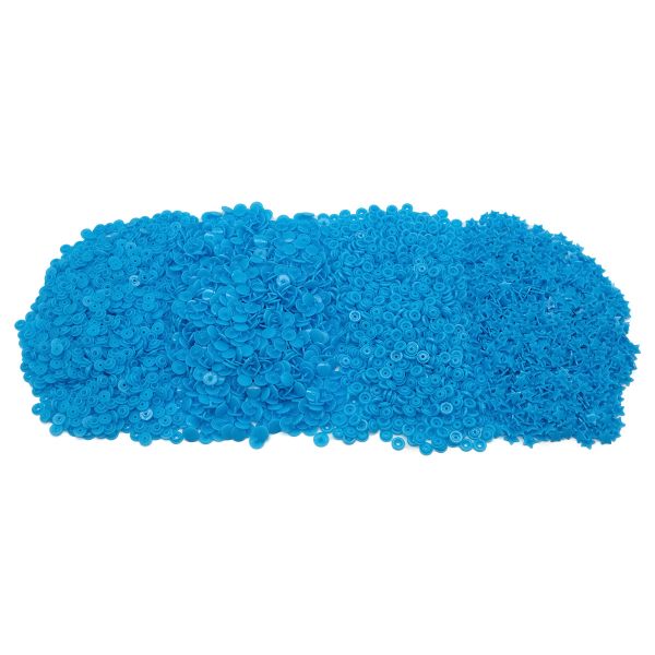 Кнопка рубашечная фигурная Звезда 12,5/10мм пластик (≈1000 шт) New Star (189 аква)