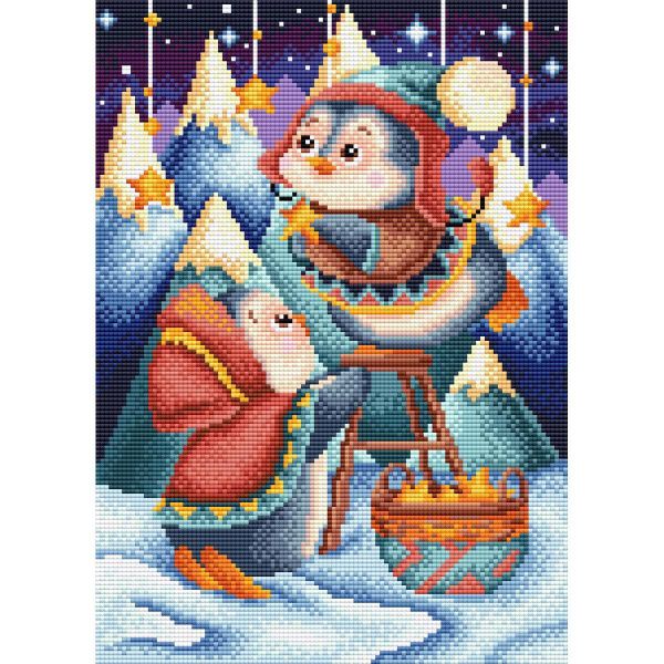 Алмазная (кристальная) мозаика Brilliart, Звёздное небо 27х38 см