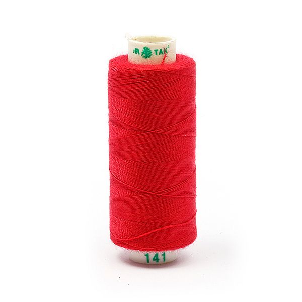 Нитки швейные бытовые Dor Tak 40/2, 366 м / 10 кат., 141 красный