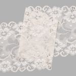 Кружево бельевое эластичное 150 мм / 13.72 м, цв. C571 молочный