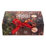 Коробка без окна с лентой 16.5х11.5х5 см, №2 Праздничный вечер, S-Chief CBC-006