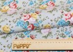 Ткань для пэчворка Peppy Версальские сады, рулон 112 см / 5 метров, ВС-07 серый, Peppy